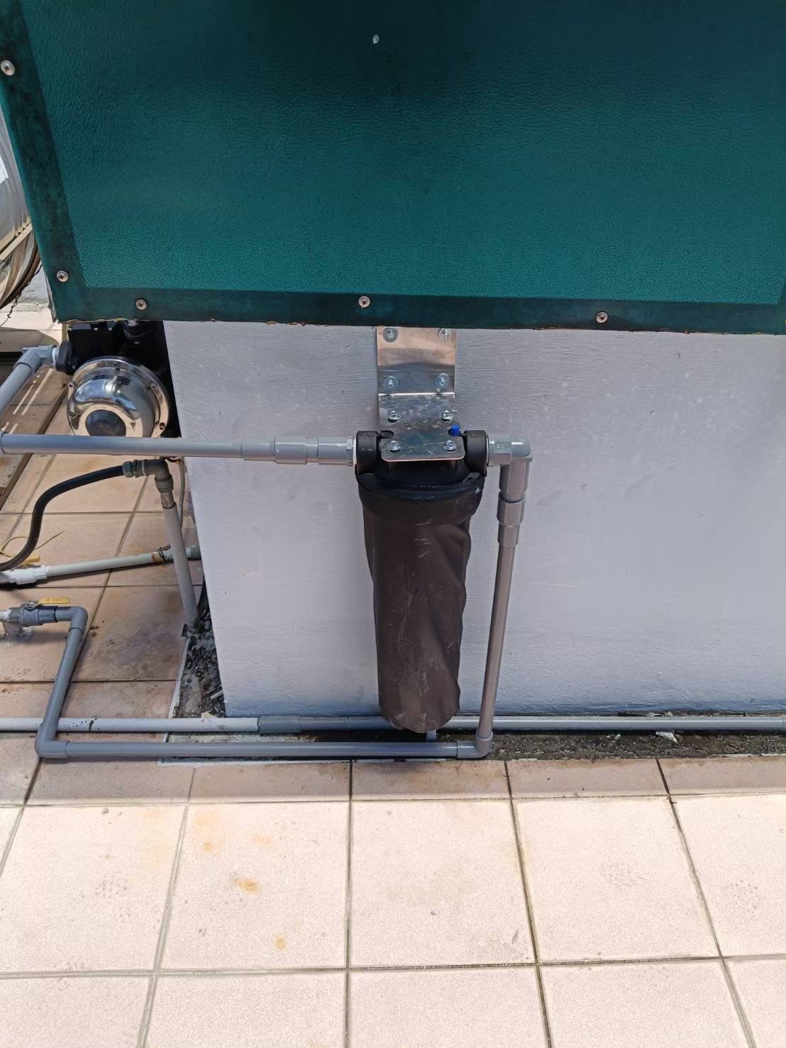 頂樓單道免電式全屋淨水案例